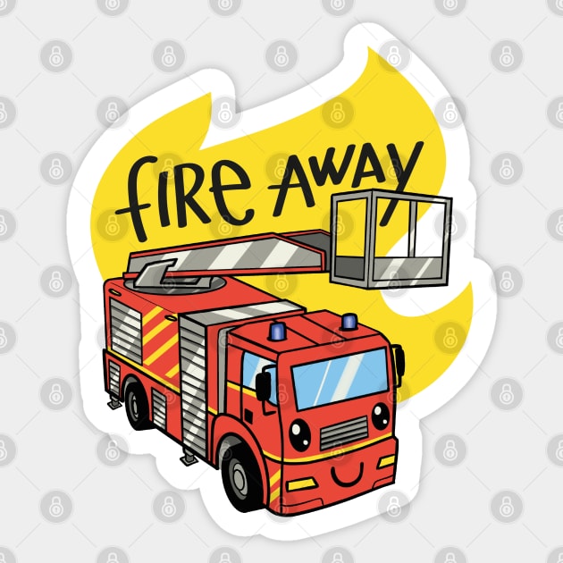 Fire away! Sticker by il4.ri4